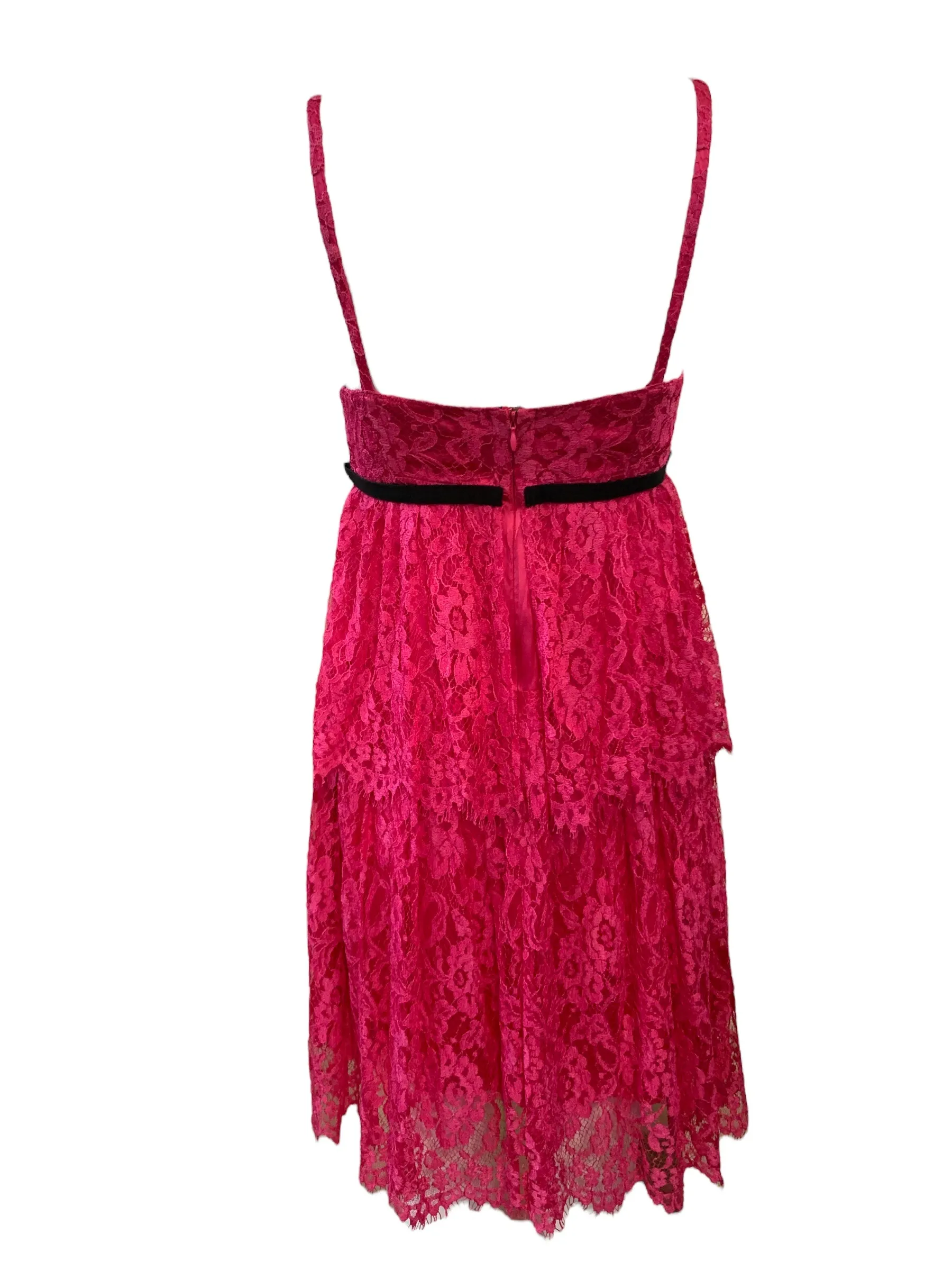 Dolce and Gabbana  Y2K Fuchsia Pink Lace Baby Doll Mini