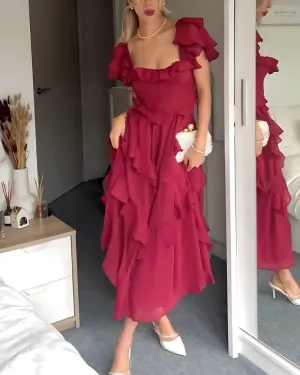 Dolly | Sophisticated Ruffle Summer Dress