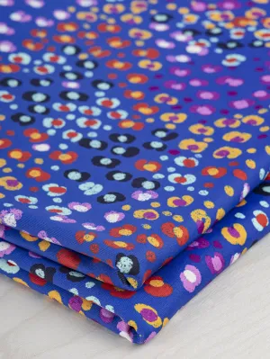 Dot Stretch Knit Deadstock - Blue   Multicolour