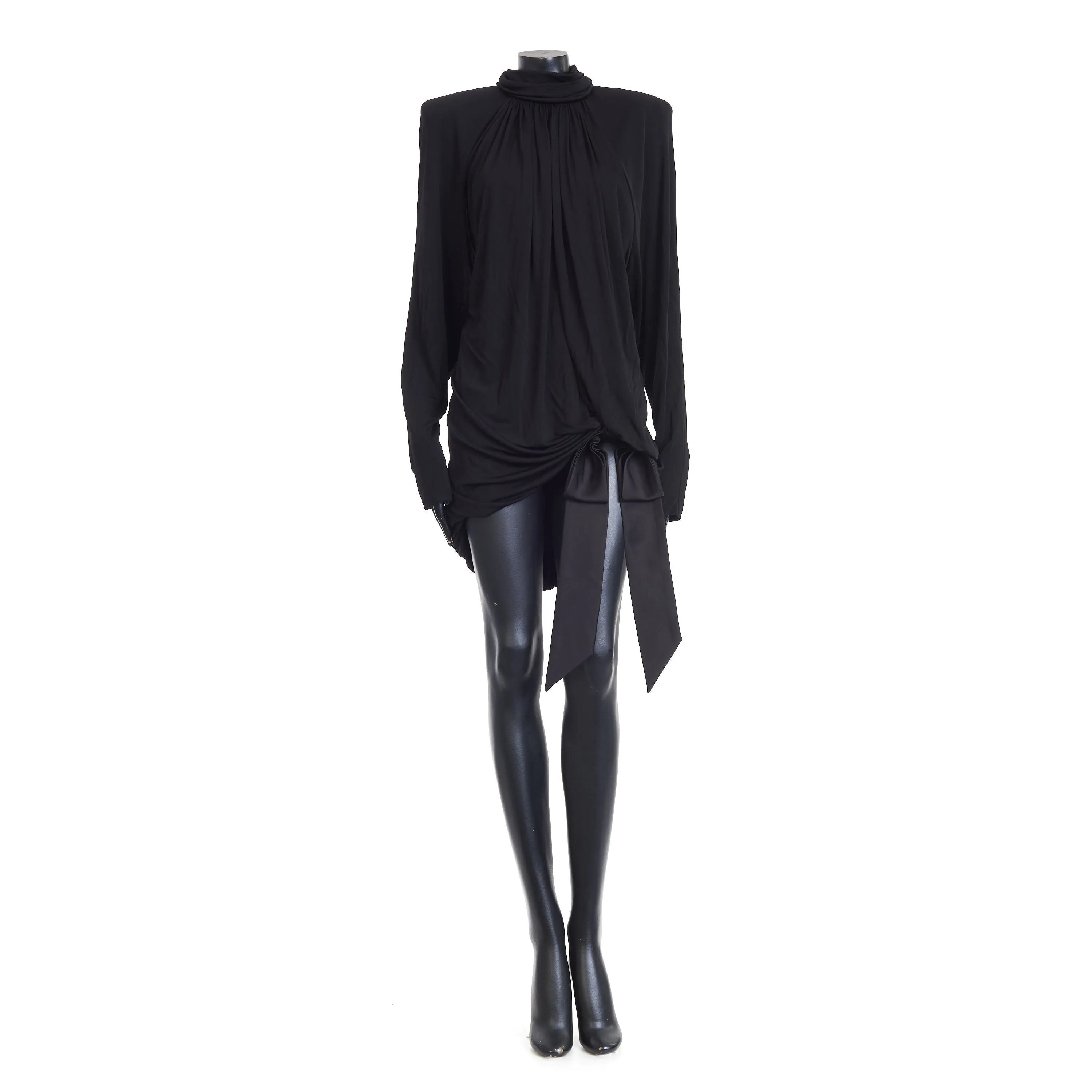 Draped Dress In Satin Crepe Jersey