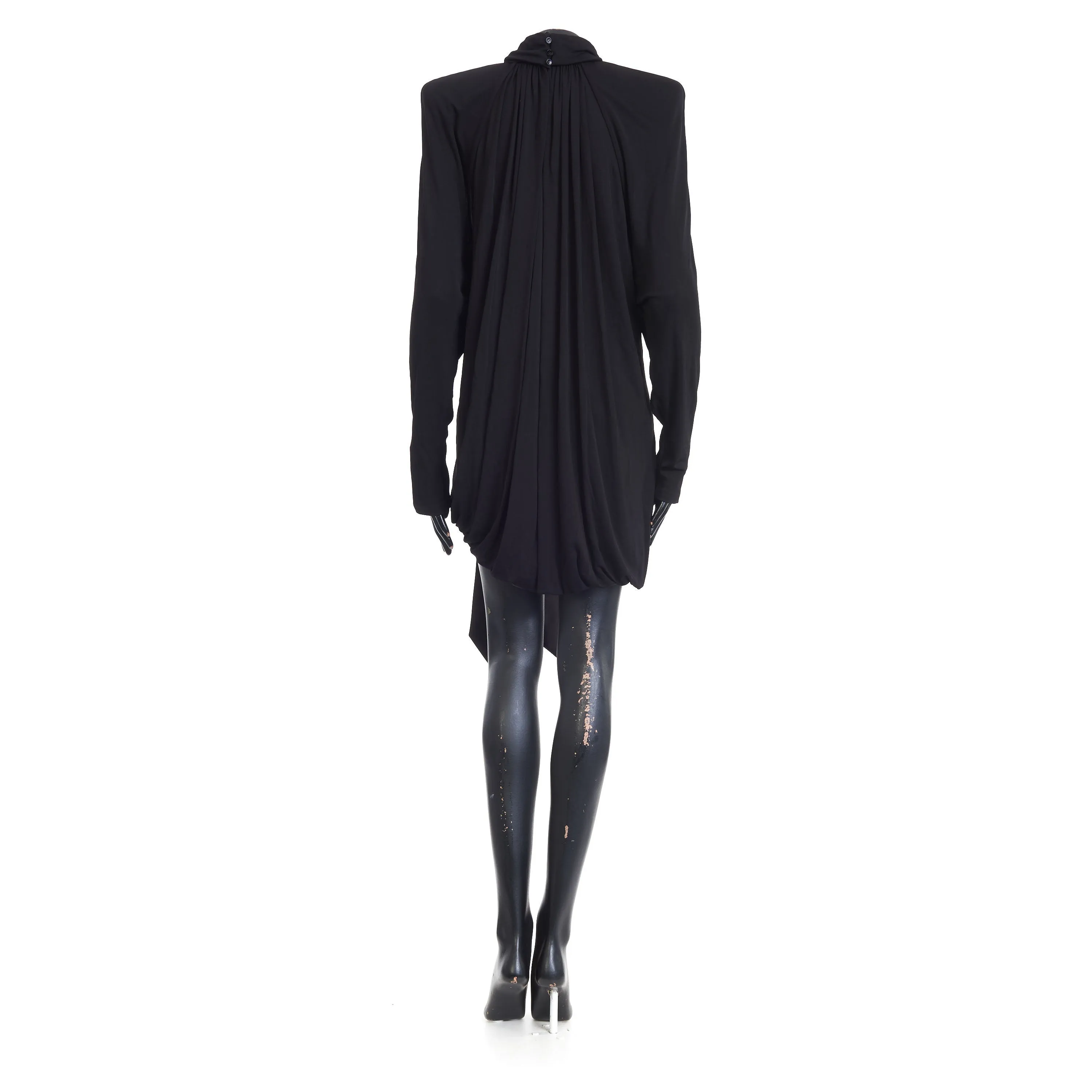 Draped Dress In Satin Crepe Jersey