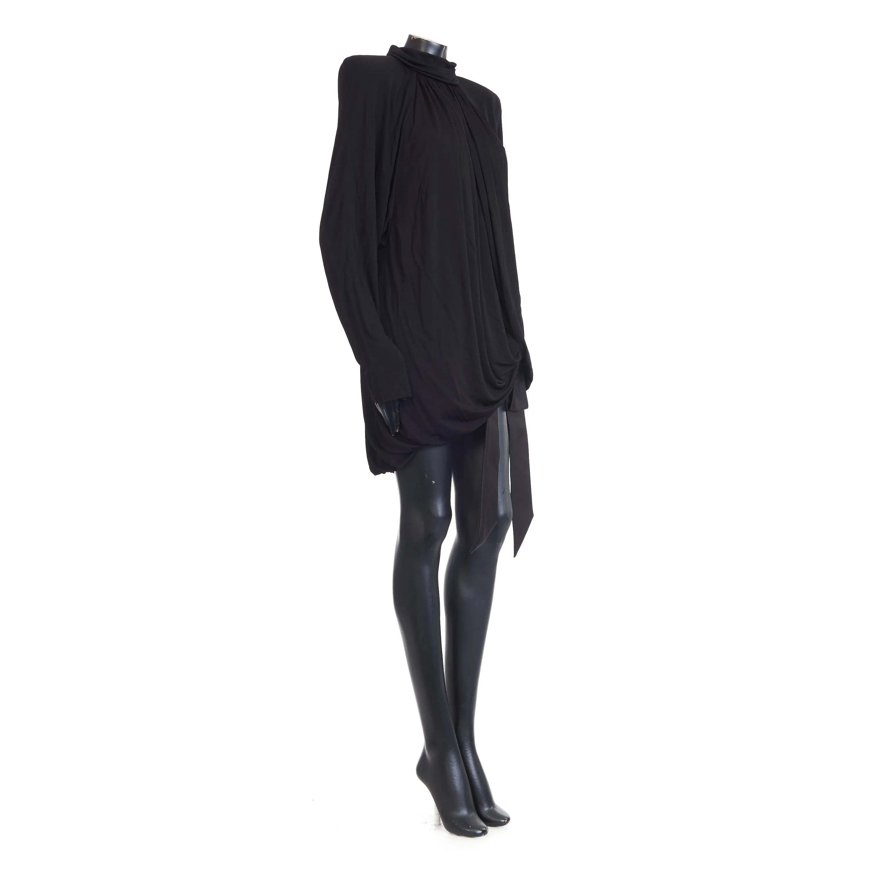 Draped Dress In Satin Crepe Jersey