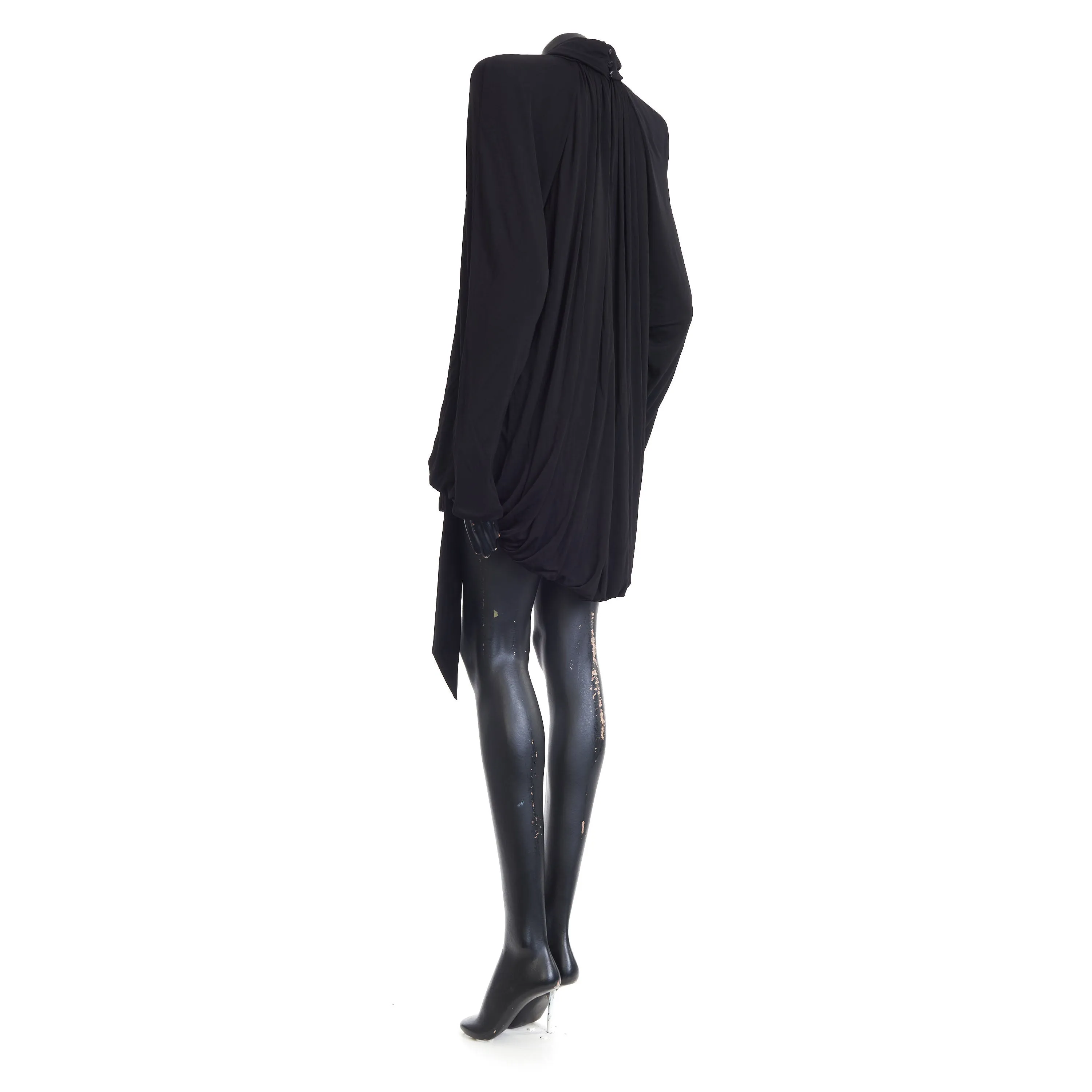 Draped Dress In Satin Crepe Jersey