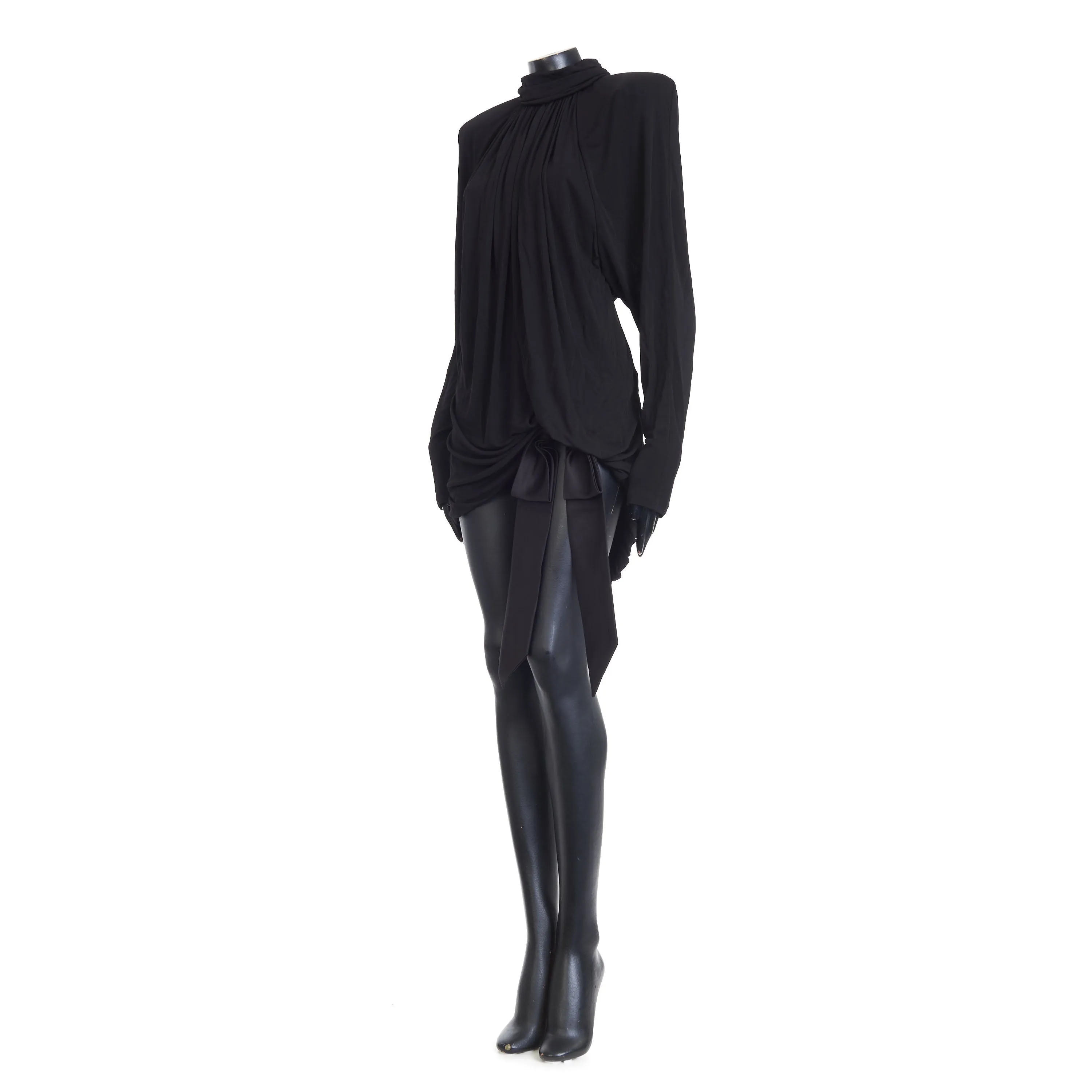 Draped Dress In Satin Crepe Jersey