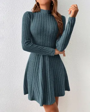Drusila® | Dress In Ribbed Fabric With Long Sleeves