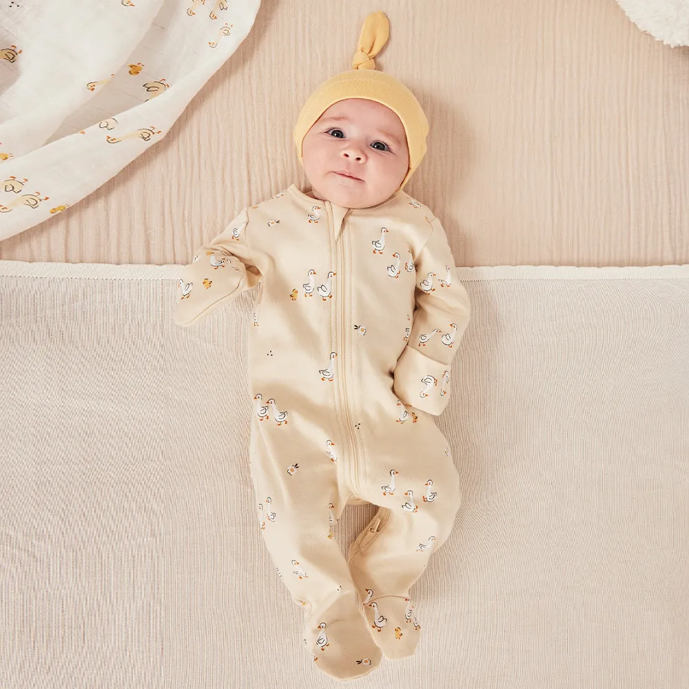 Ducklings Print on Antique White Sleeper