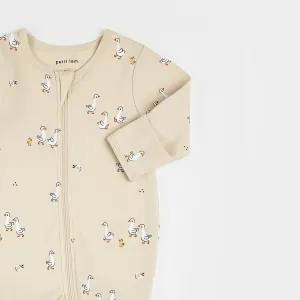 Ducklings Print on Antique White Sleeper