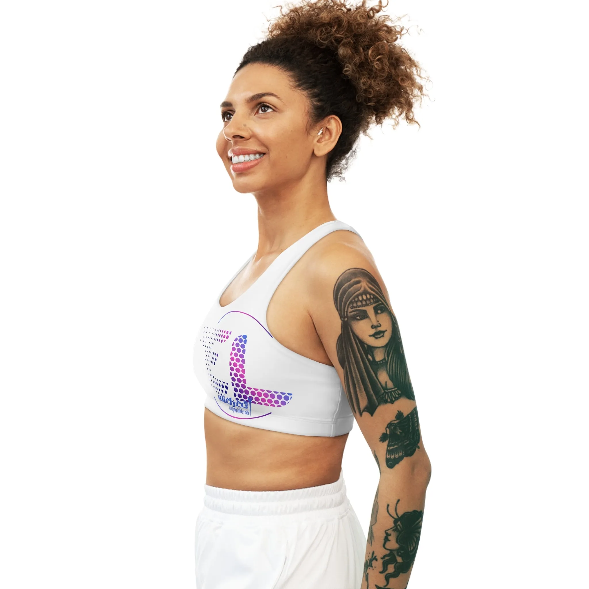 EL Classic White Seamless Sports Bra