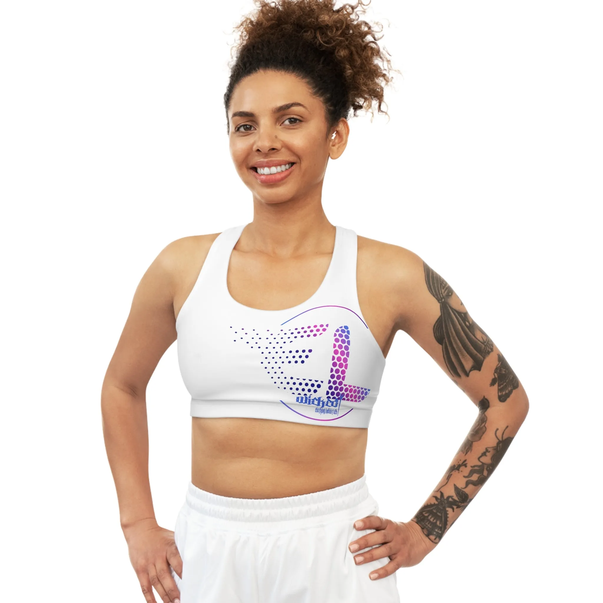 EL Classic White Seamless Sports Bra