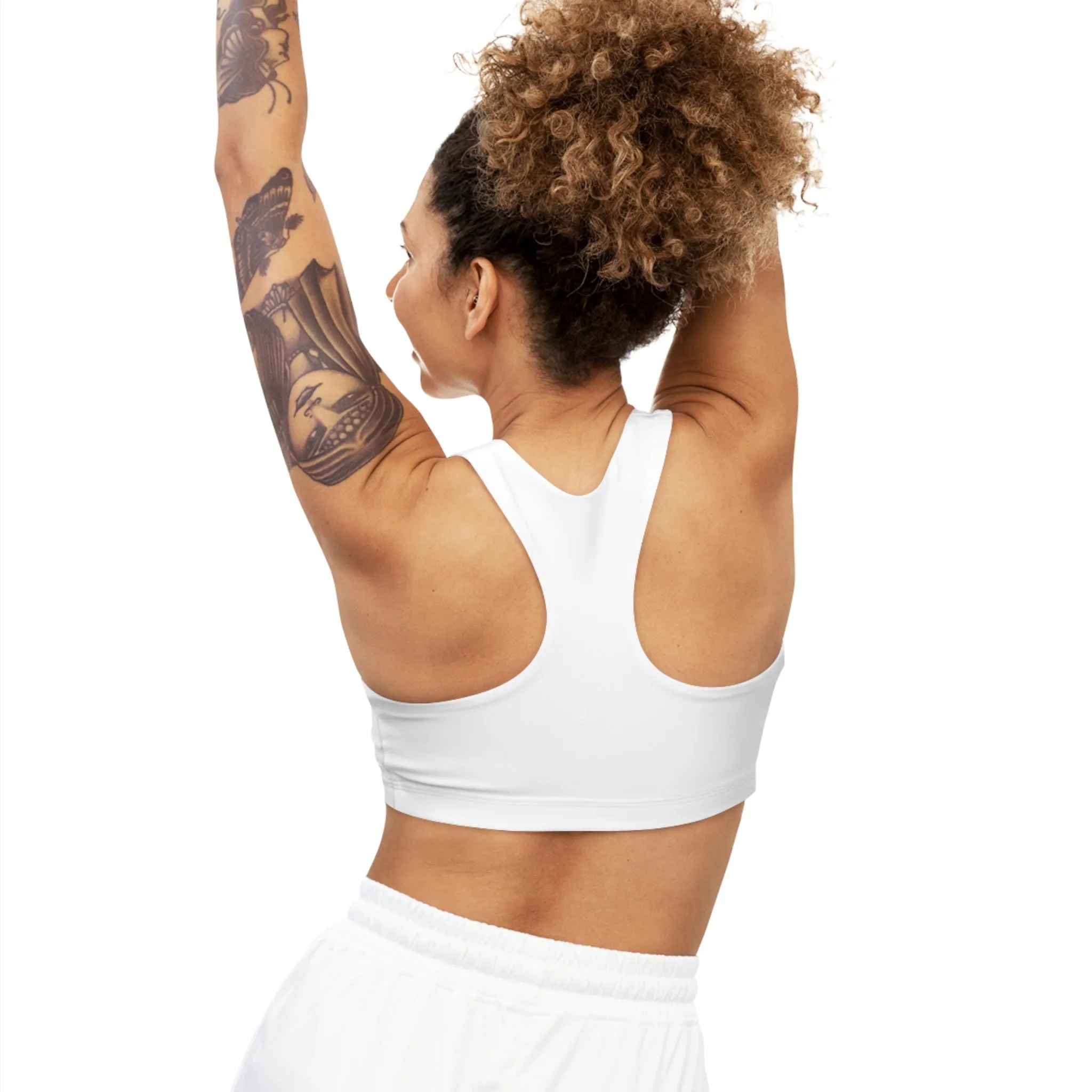 EL Classic White Seamless Sports Bra
