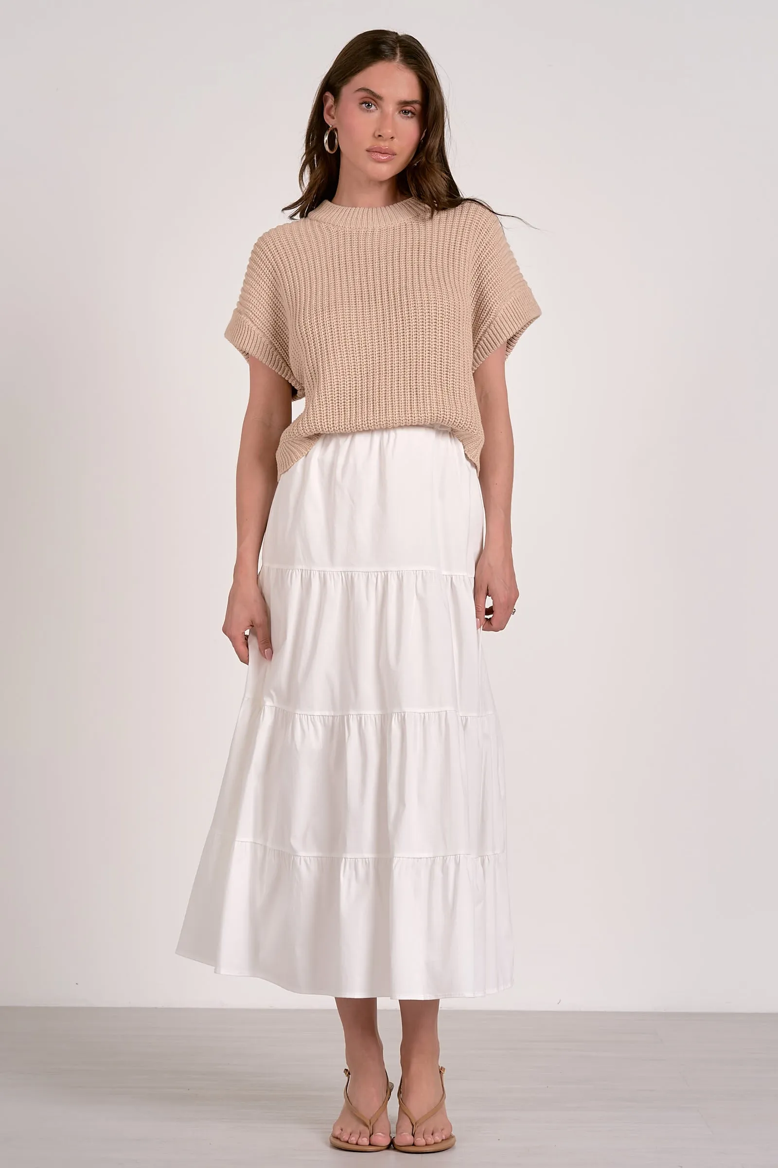 Elan 2fer Knit Midi Dress