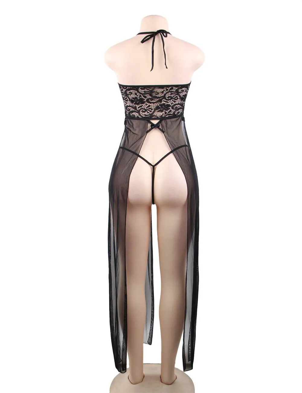Elegant Hollow Out Lace Sexy Nightgown Egypt