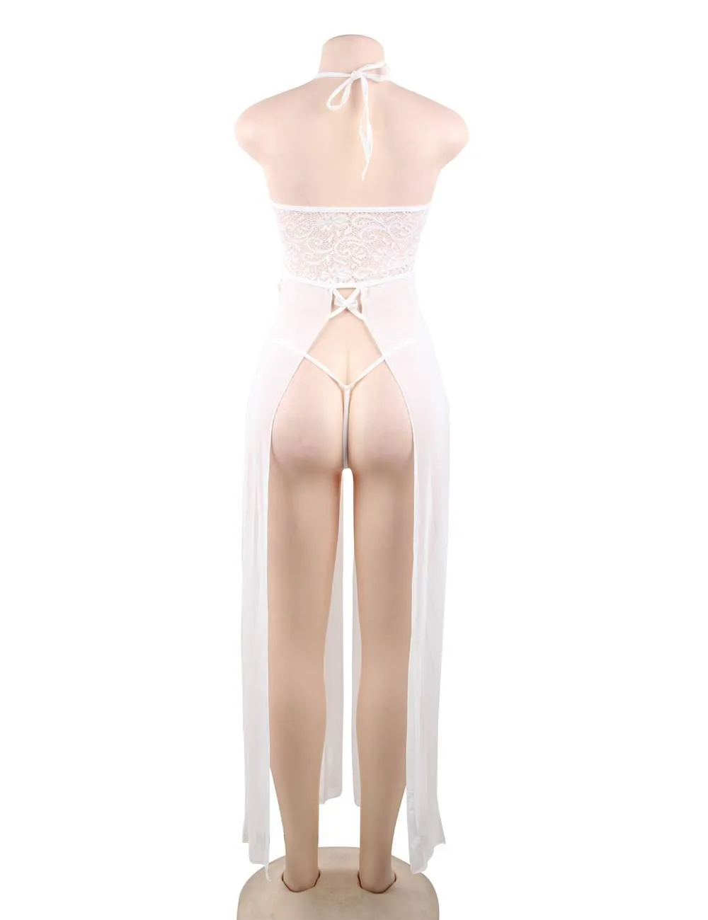 Elegant Hollow Out Lace Sexy Nightgown Egypt