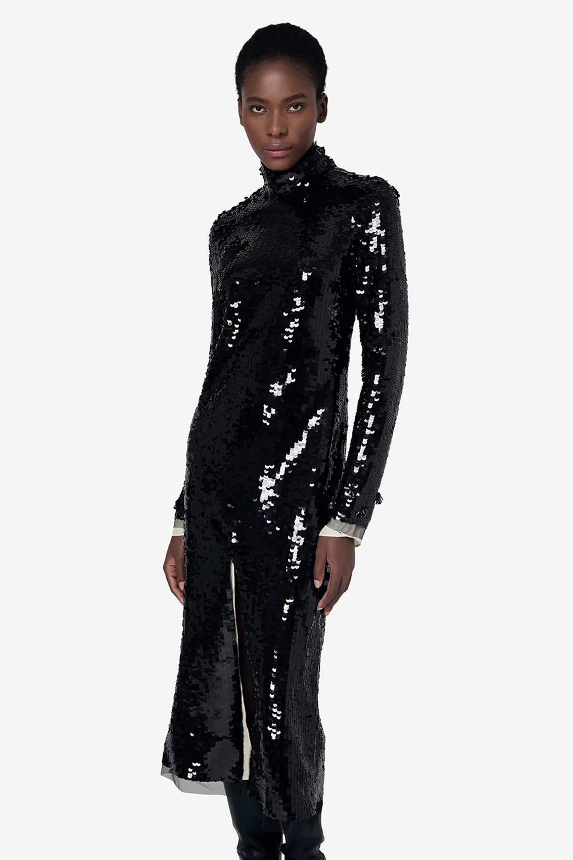 Elegant Sequin Evening Gown