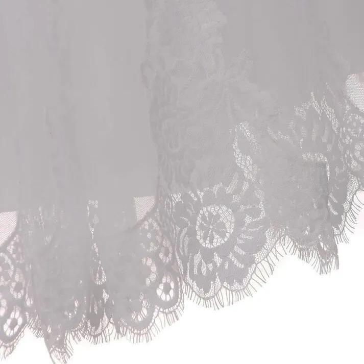 Elodie Applique Dress - White