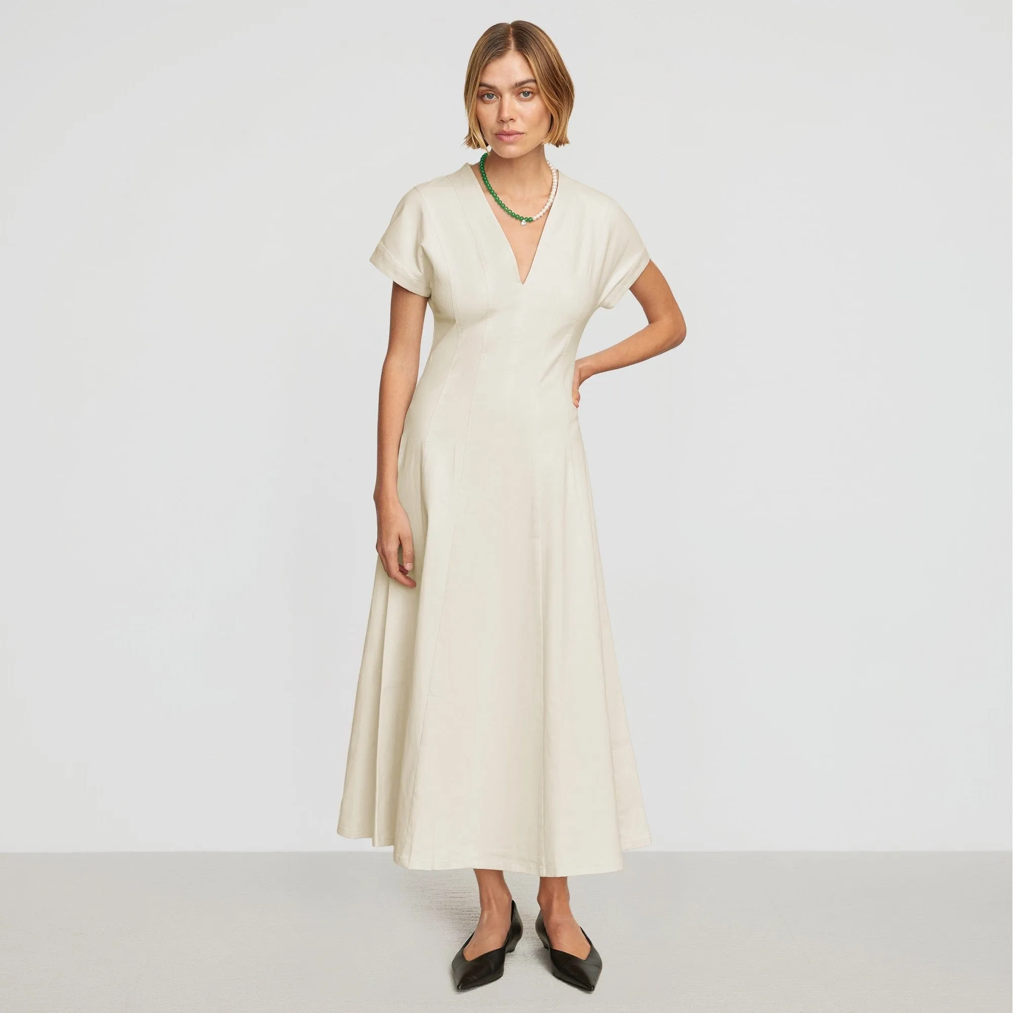 Ember Cotton Twill A-Line Dress
