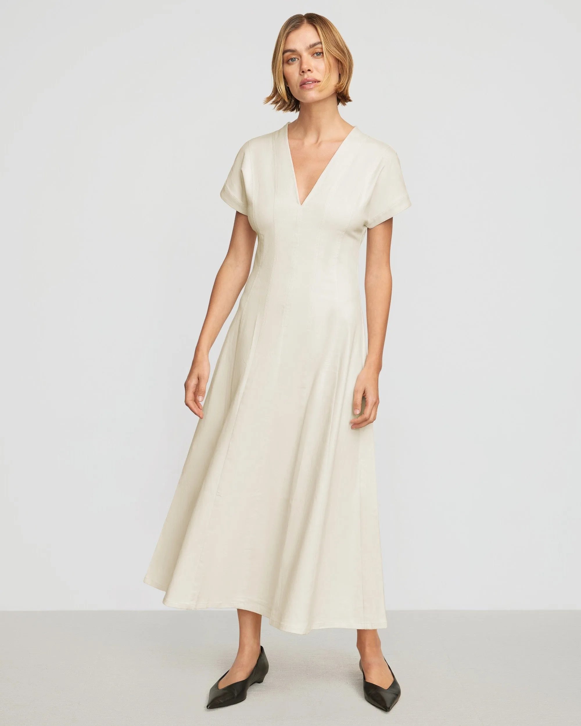 Ember Cotton Twill A-Line Dress