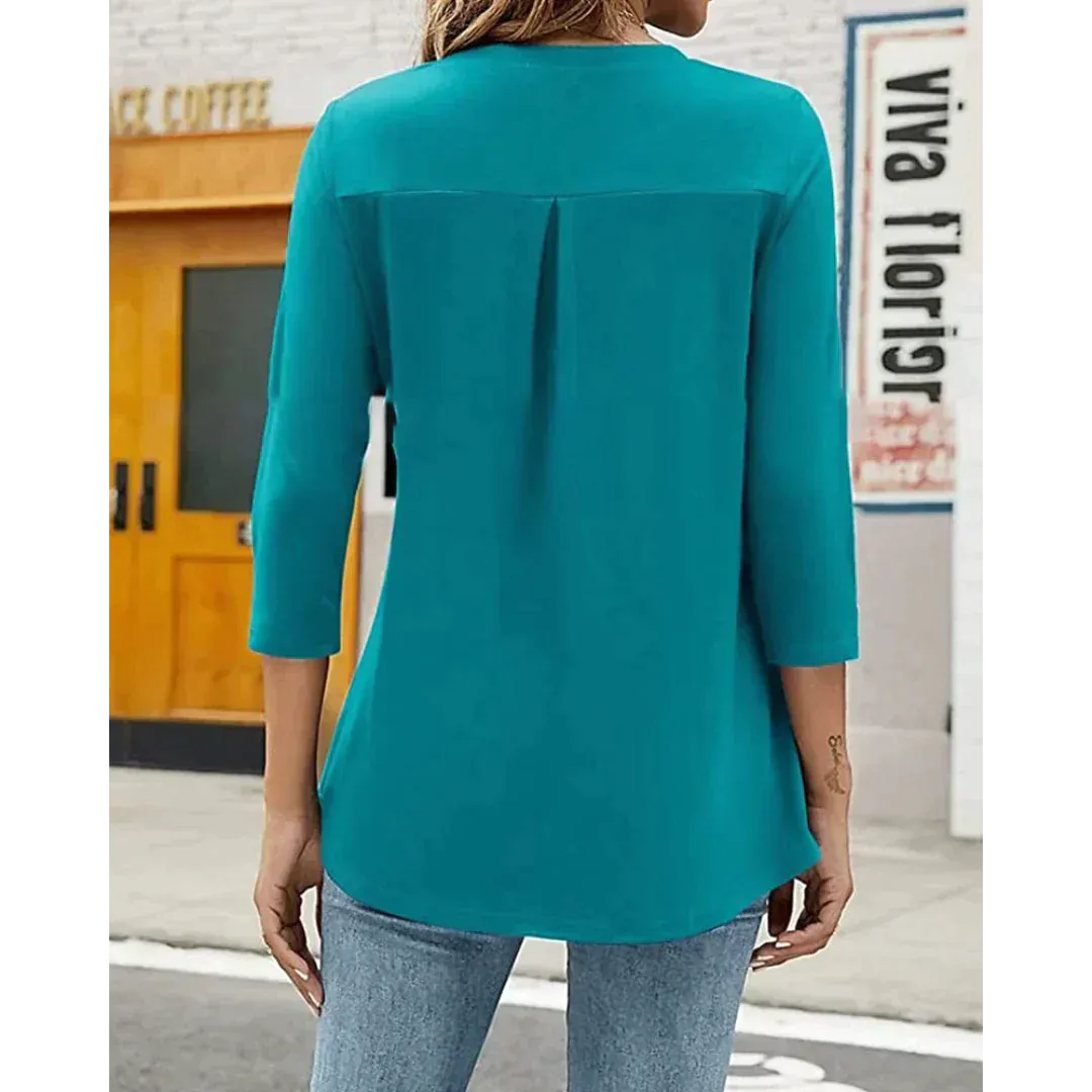 Emilia® | Loose Tunic With 3/4 Sleeves
