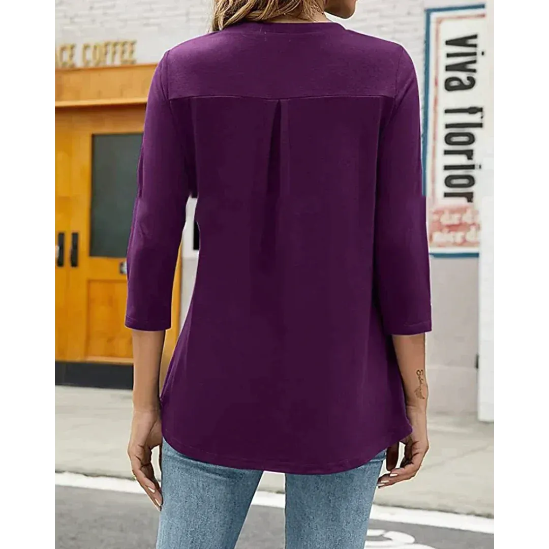 Emilia® | Loose Tunic With 3/4 Sleeves