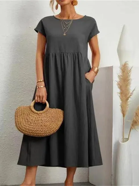 Emma's Rosa Midikleid