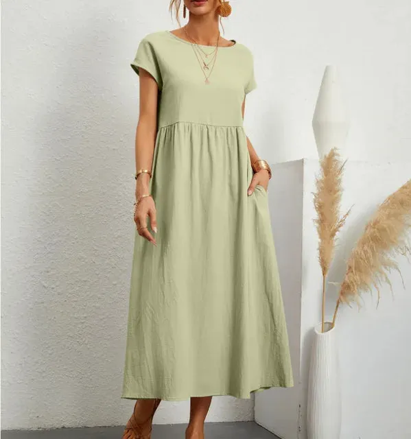 Emma's Rosa Midikleid