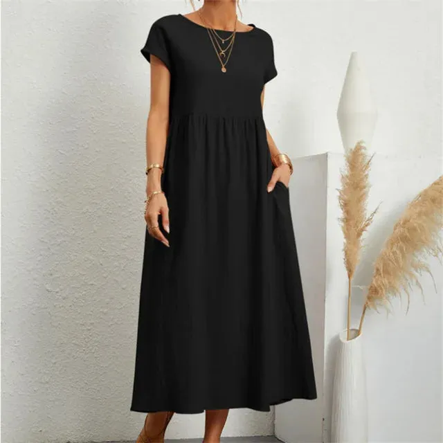 Emma's Rosa Midikleid