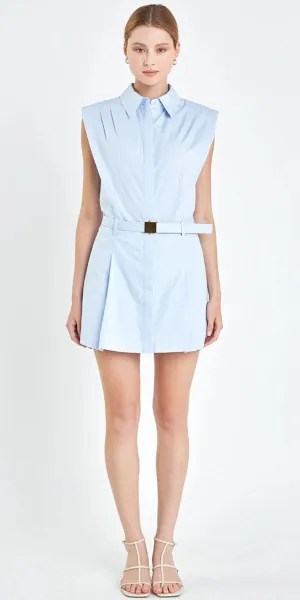English Factory SL Shirt Mini Dress