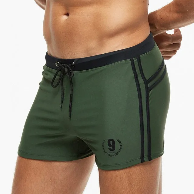 ESCATCH Mens Swimwear Maillot De Bain Boy Swim Suits Boxer Shorts Swim Trunks Men Swimsuit Surf Banadores