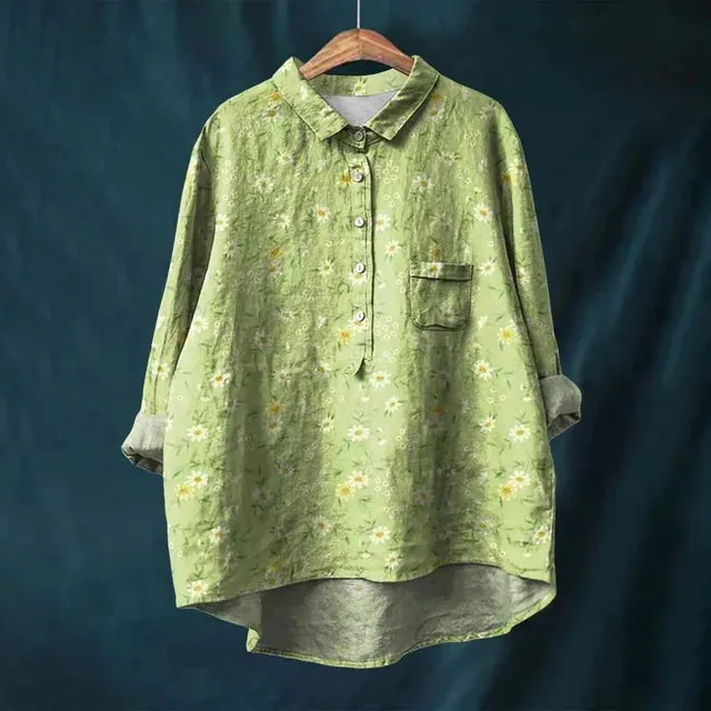 Eva® | Cotton And Linen Blouse