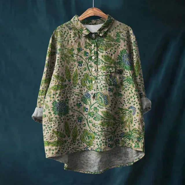 Eva® | Cotton And Linen Blouse