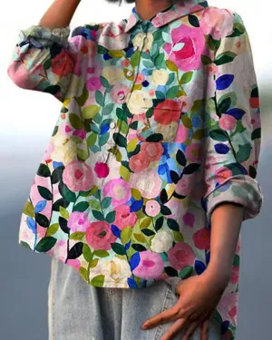 Eva® | Cotton And Linen Blouse
