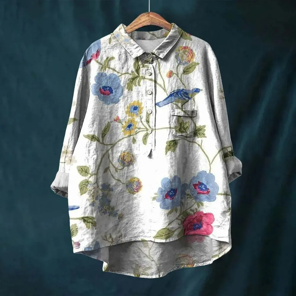 Eva® | Cotton And Linen Blouse