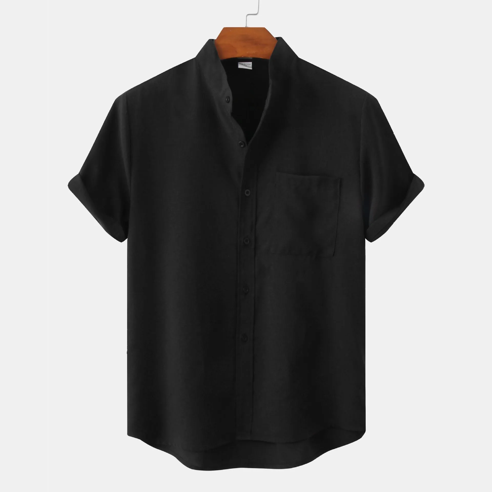Fabiana® | Men'S Linen Shirt With Short Sleeves And Lapels