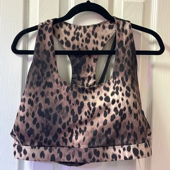 Fabletics Kessler Sports Bra Womens Size 1X Multicolor Spotted Medium Impact
