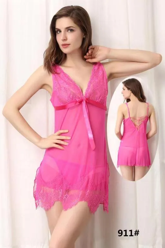 Fashion Rack Short Romantic  Nighty For Women - 911