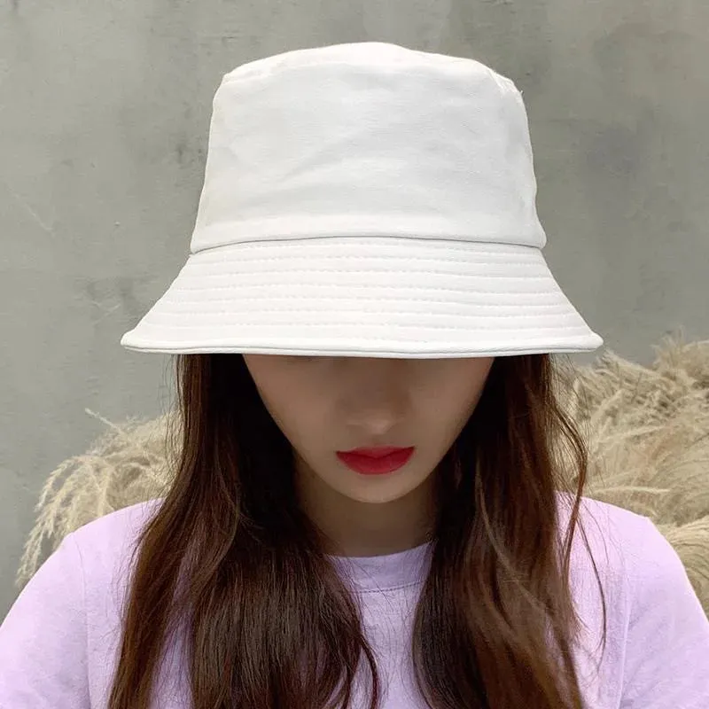 Fashionable Spring Summer Bucket Hats - Solid Panama Sunscreen Fisherman Cap for Outdoor Beach Sun Protection, Unisex