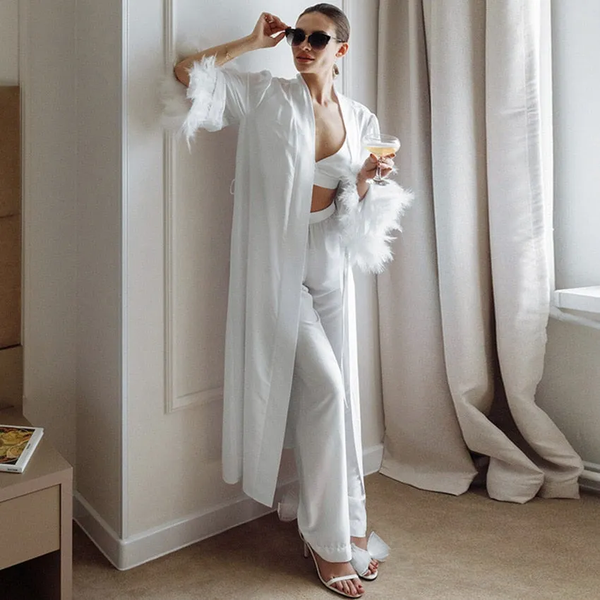 Feathers Bride Pajama Set