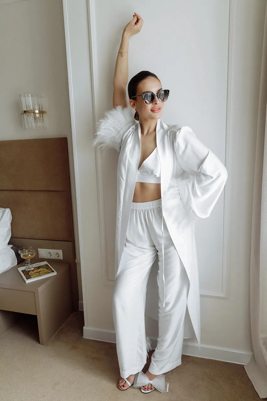 Feathers Bride Pajama Set