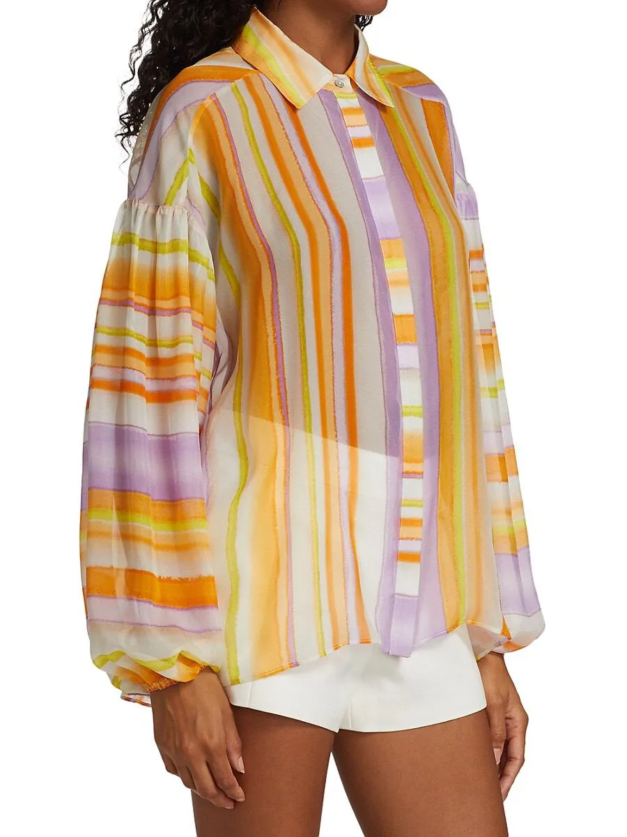 Felix Blouse - Wisteria Stripe