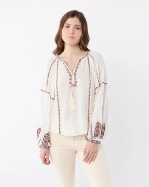 Fernanda Top in Ecru/Ochre