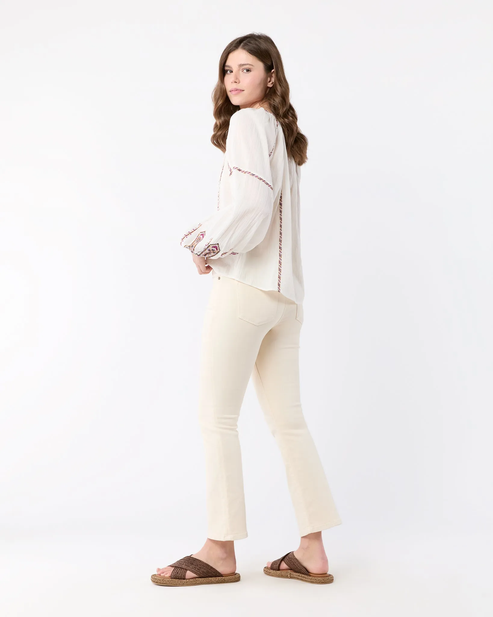 Fernanda Top in Ecru/Ochre