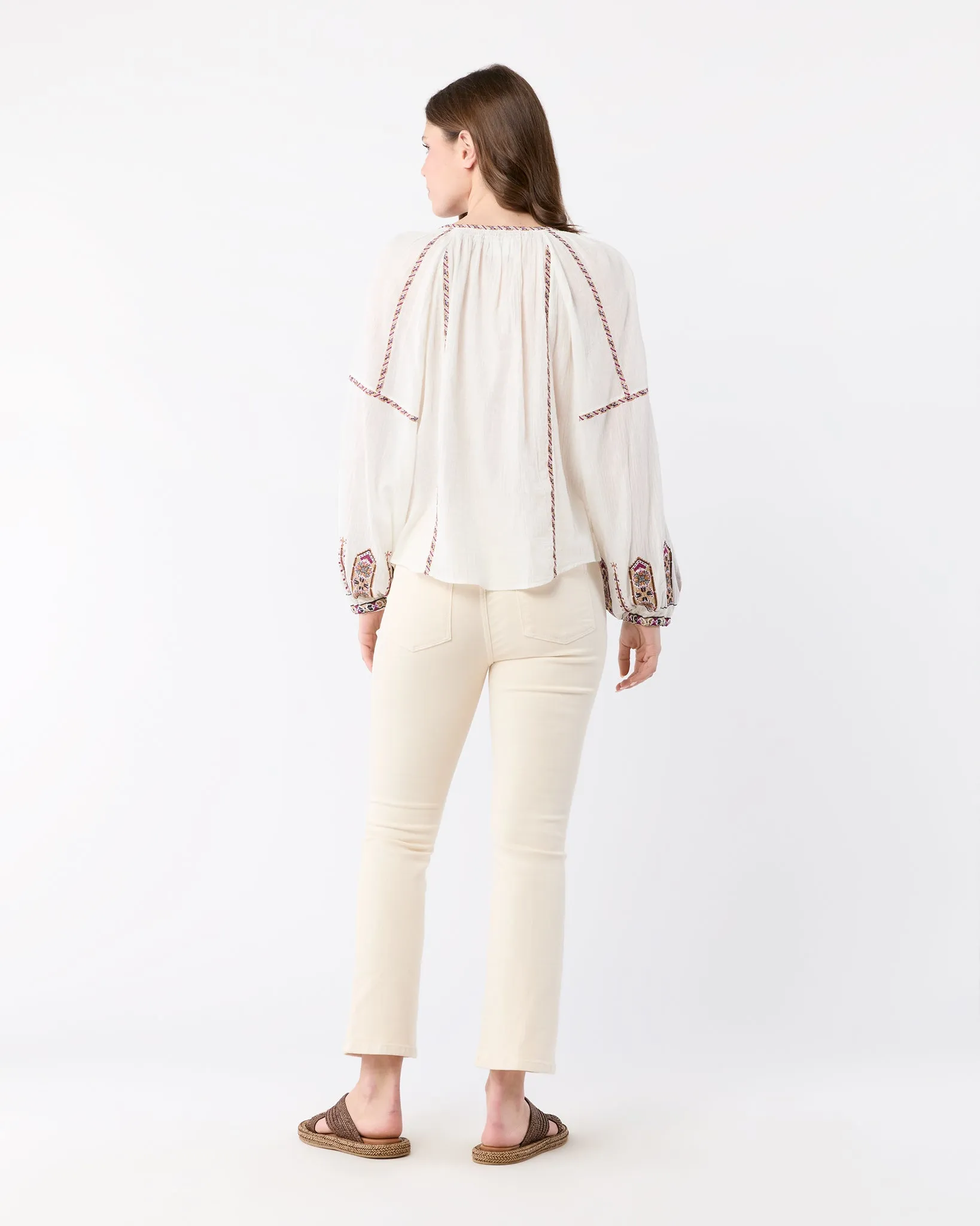 Fernanda Top in Ecru/Ochre