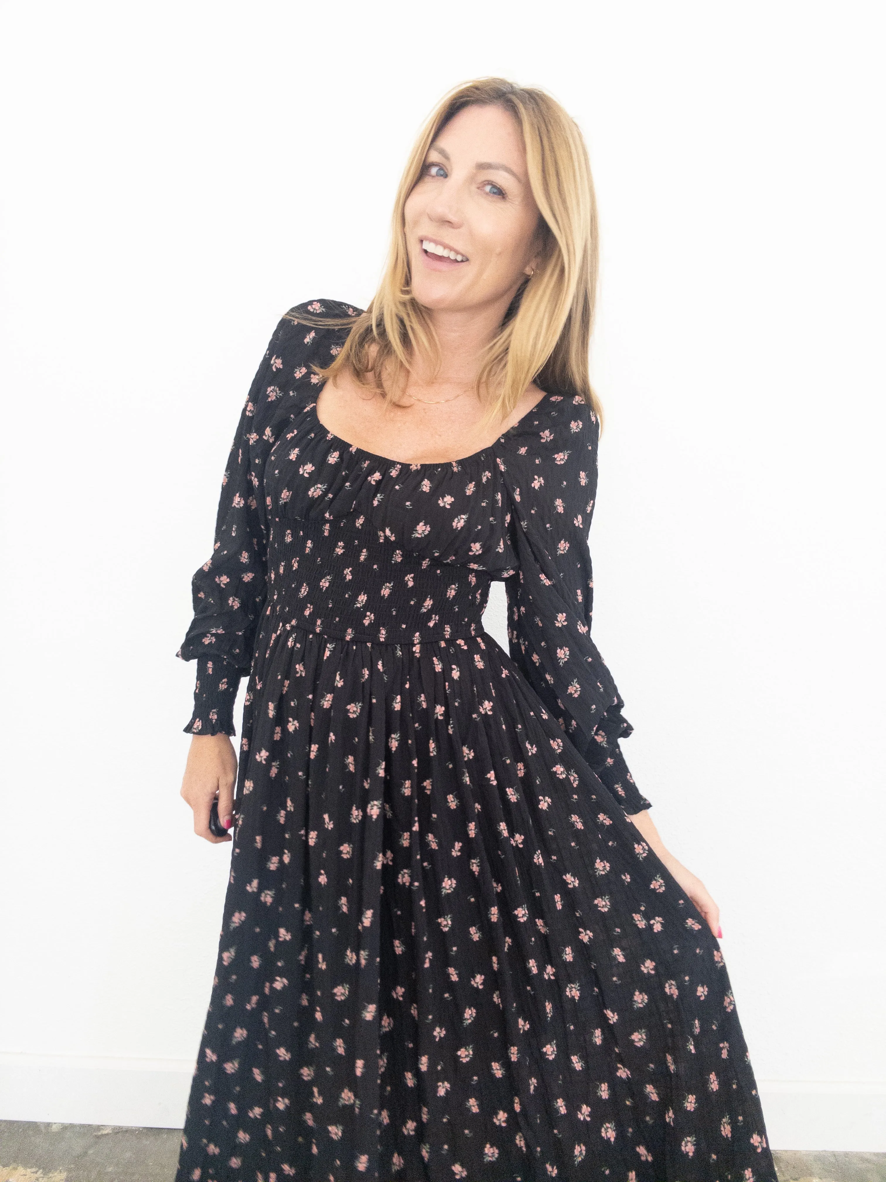 Fields of Flowers Midi Dress