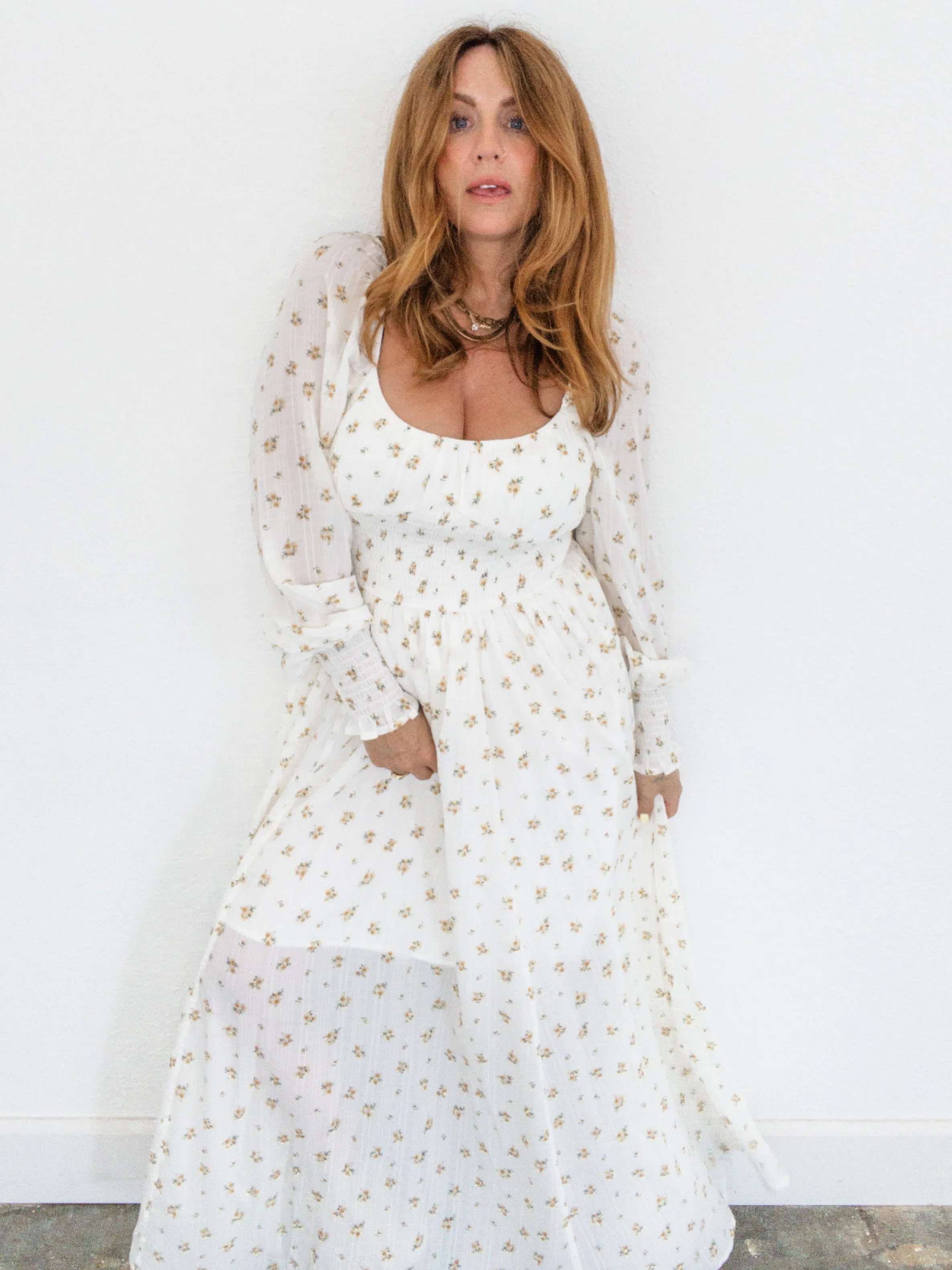 Fields of Flowers Midi Dress