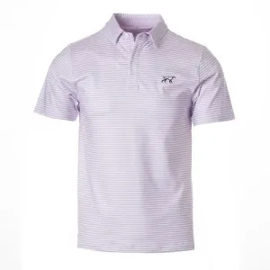 Fieldstone Marshall Performance Polo Lavender/White