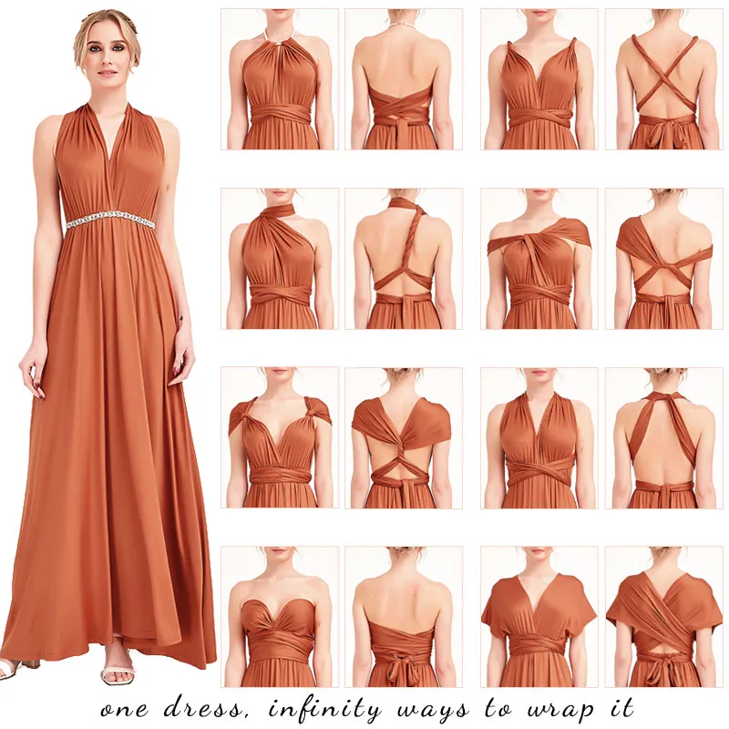 [Final Sale] Infinity Wrap Hot Pink Convertible Bridesmaid Dress