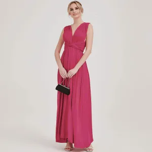[Final Sale] Infinity Wrap Hot Pink Convertible Bridesmaid Dress