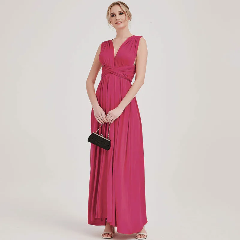 [Final Sale] Infinity Wrap Hot Pink Convertible Bridesmaid Dress