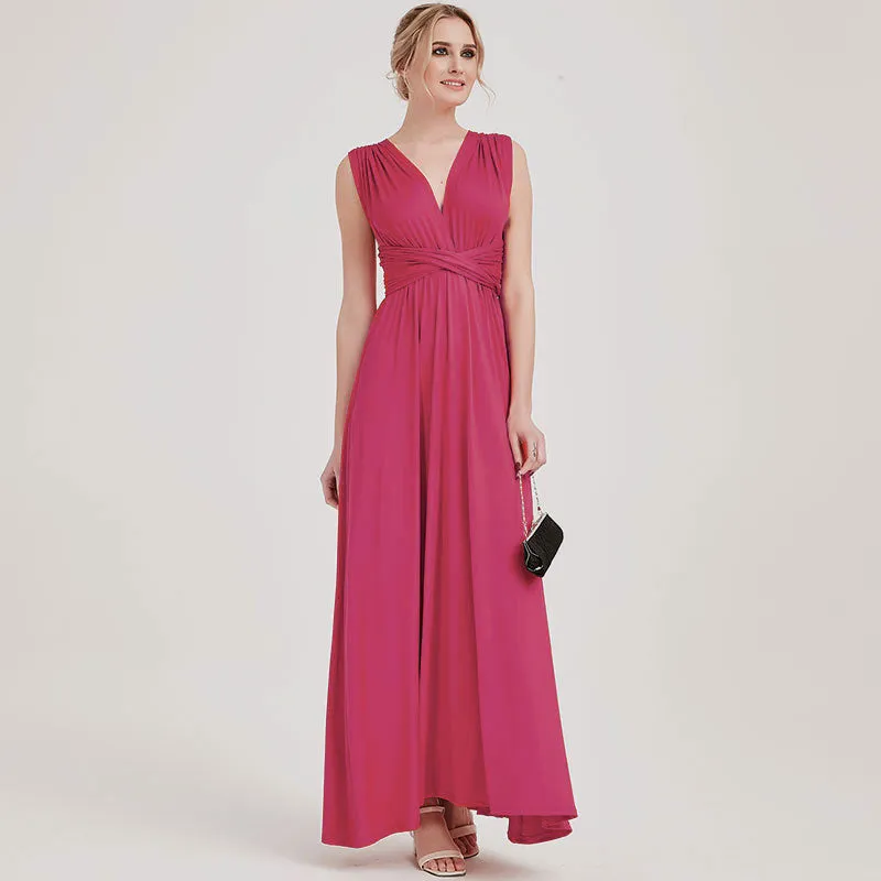 [Final Sale] Infinity Wrap Hot Pink Convertible Bridesmaid Dress