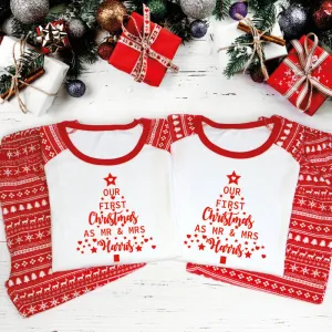 First Christmas As Mr And Mrs Couple Pyjamas